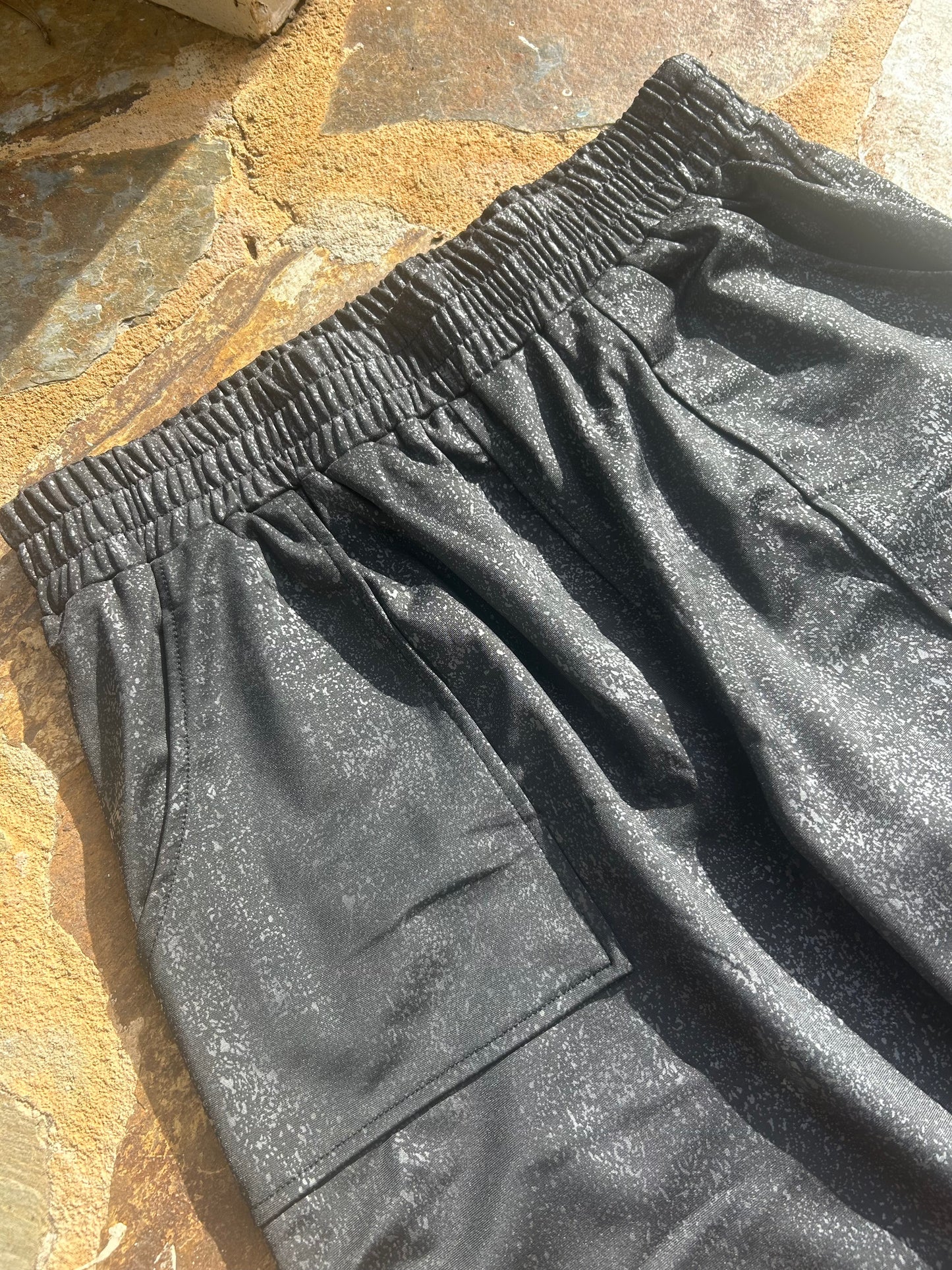 Pebble print joggers