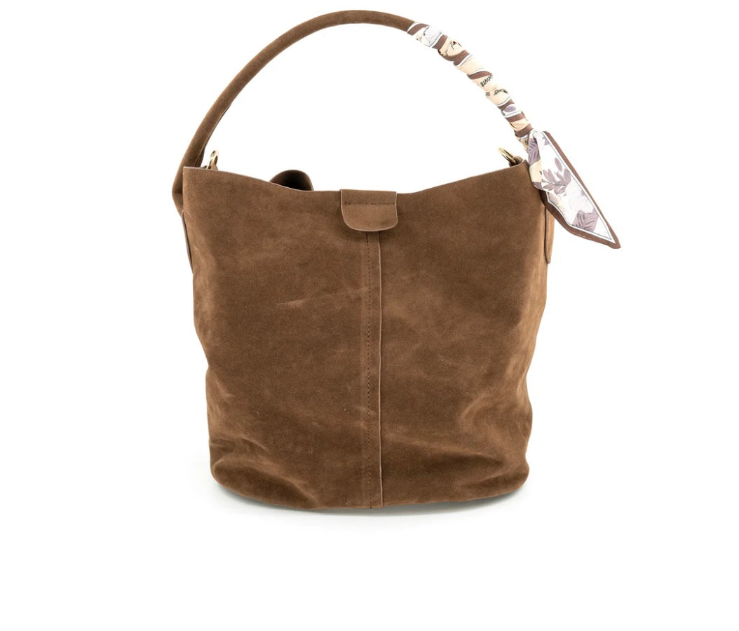 Suede Bucket Bag