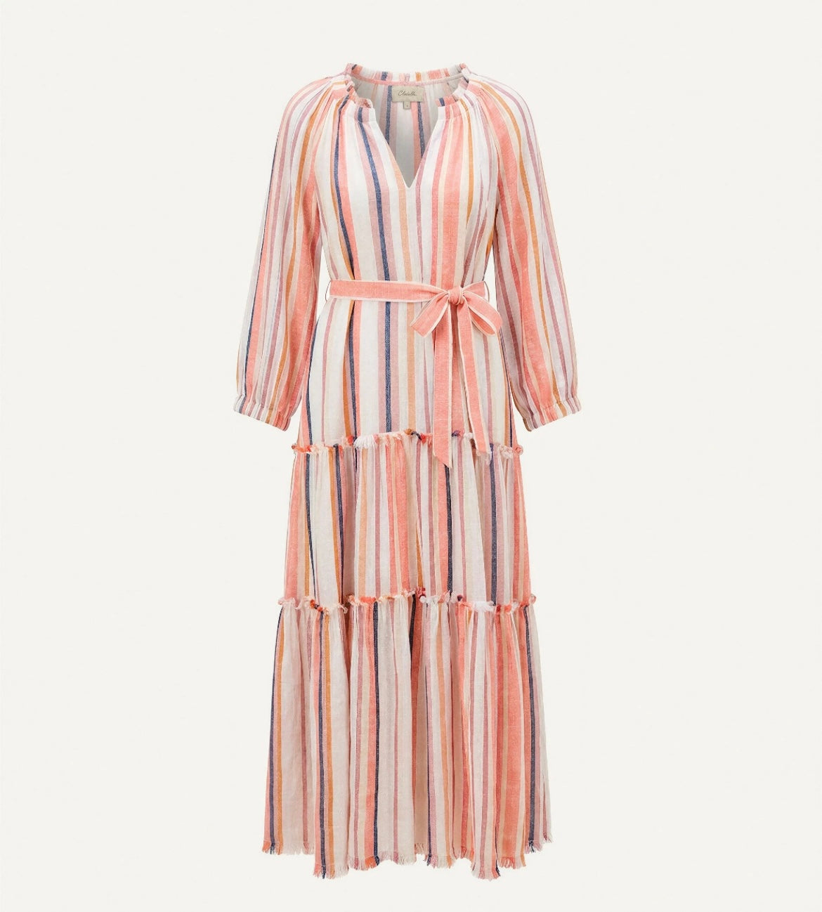 Wisteria Midi Dress | Ivory Multi by Cleobella