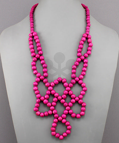 Wooden Bib Necklace