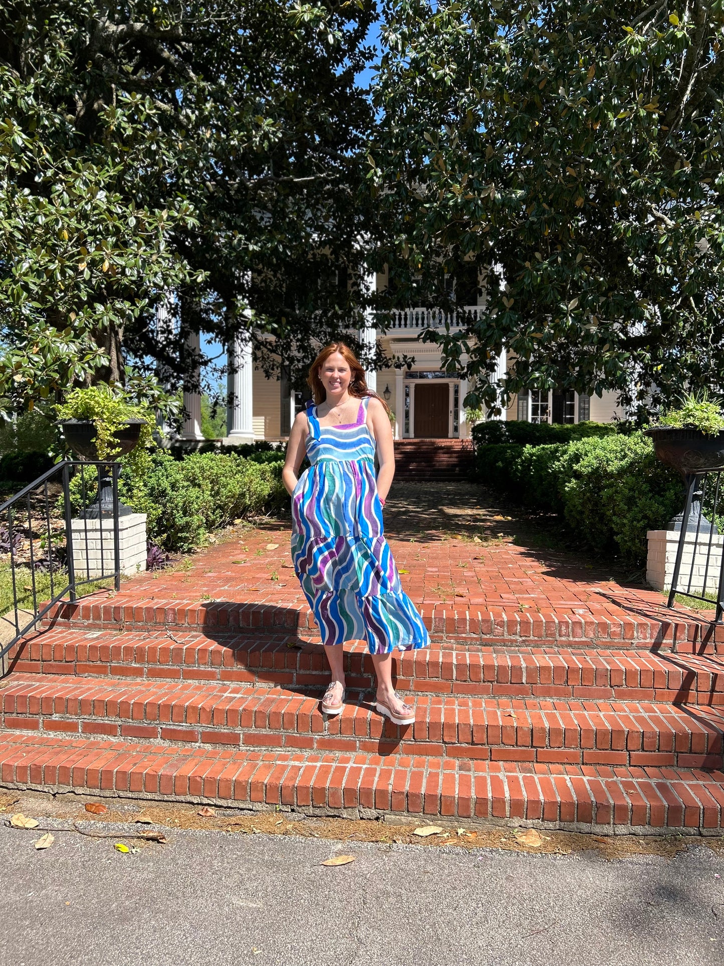 Zig Zag Midi Dress