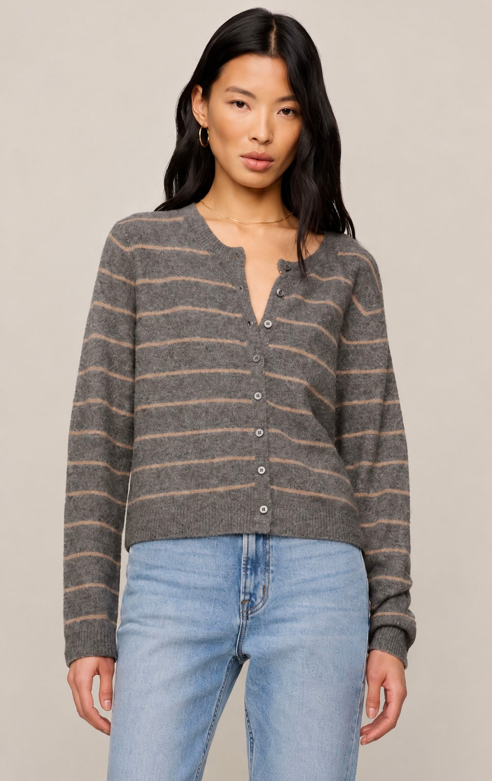 MEDINA COZY STRIPE CARDIGAN