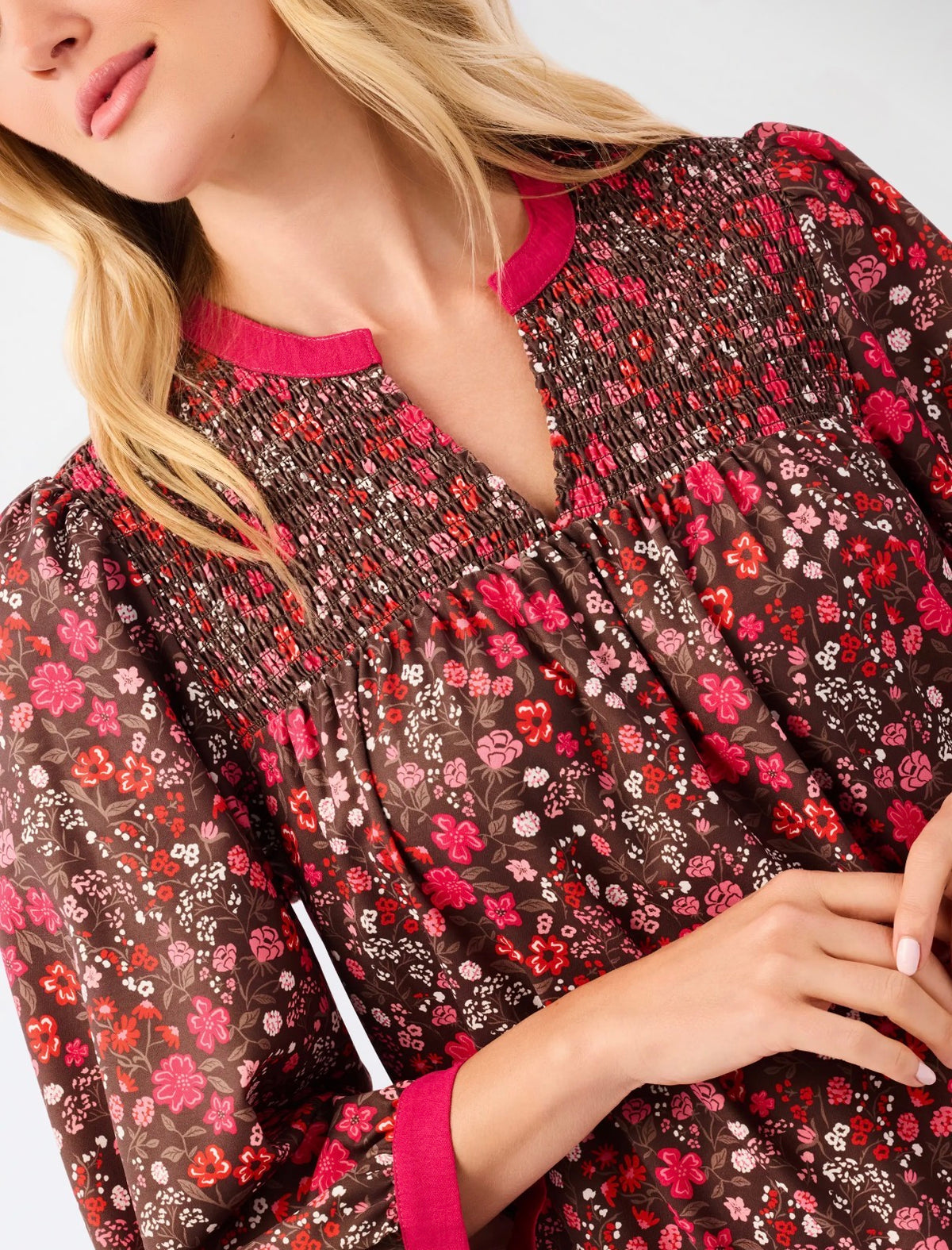 Audrey Smocked Dress | Granada
Glen Cocoa