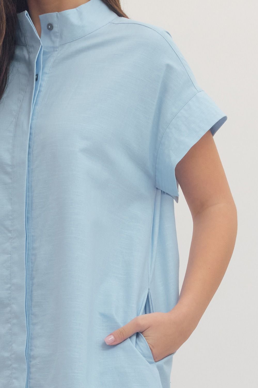 Short Sleeve placket dress