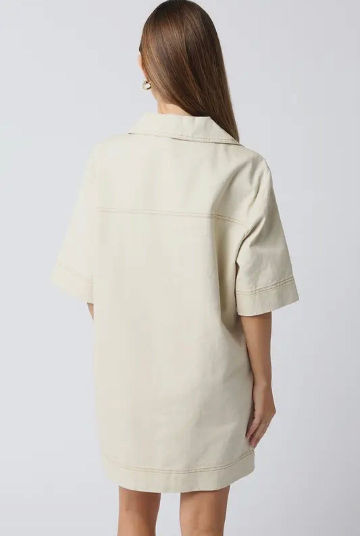 Natural Patch Pocket Dress