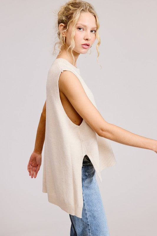 High Low Sleeveless Top