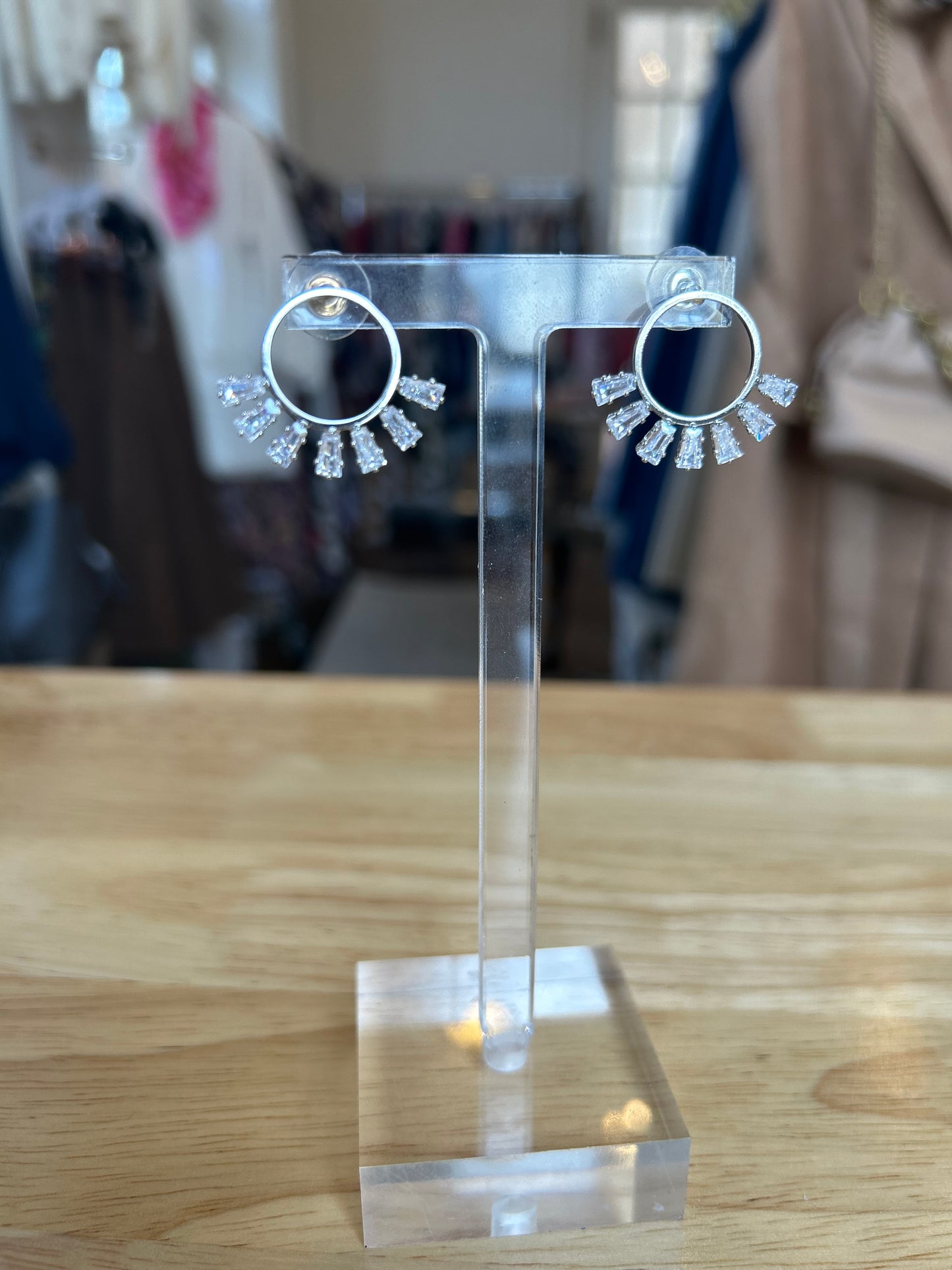 Silver Circle earrings