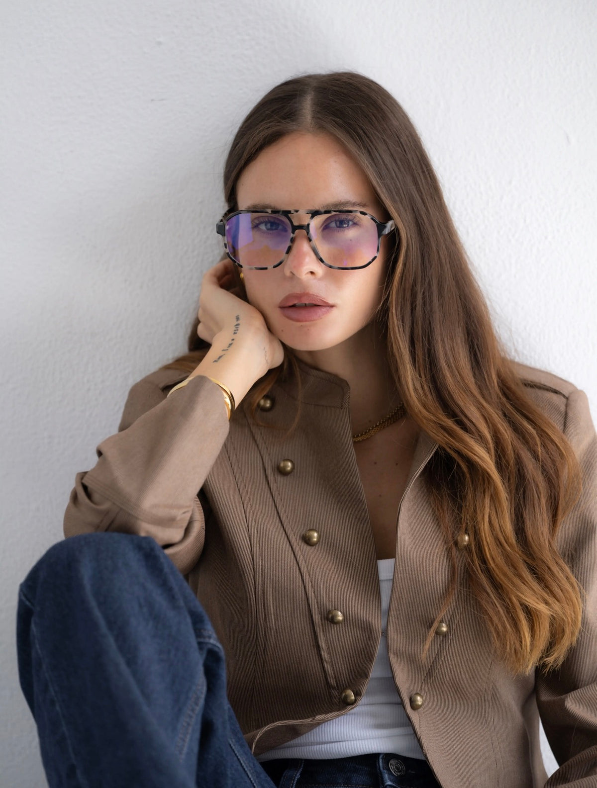 Billie Blue Light Readers Reading Glasses Reading Glasses | 2.0 Magnification Unisex Eyeglasses (Copy)