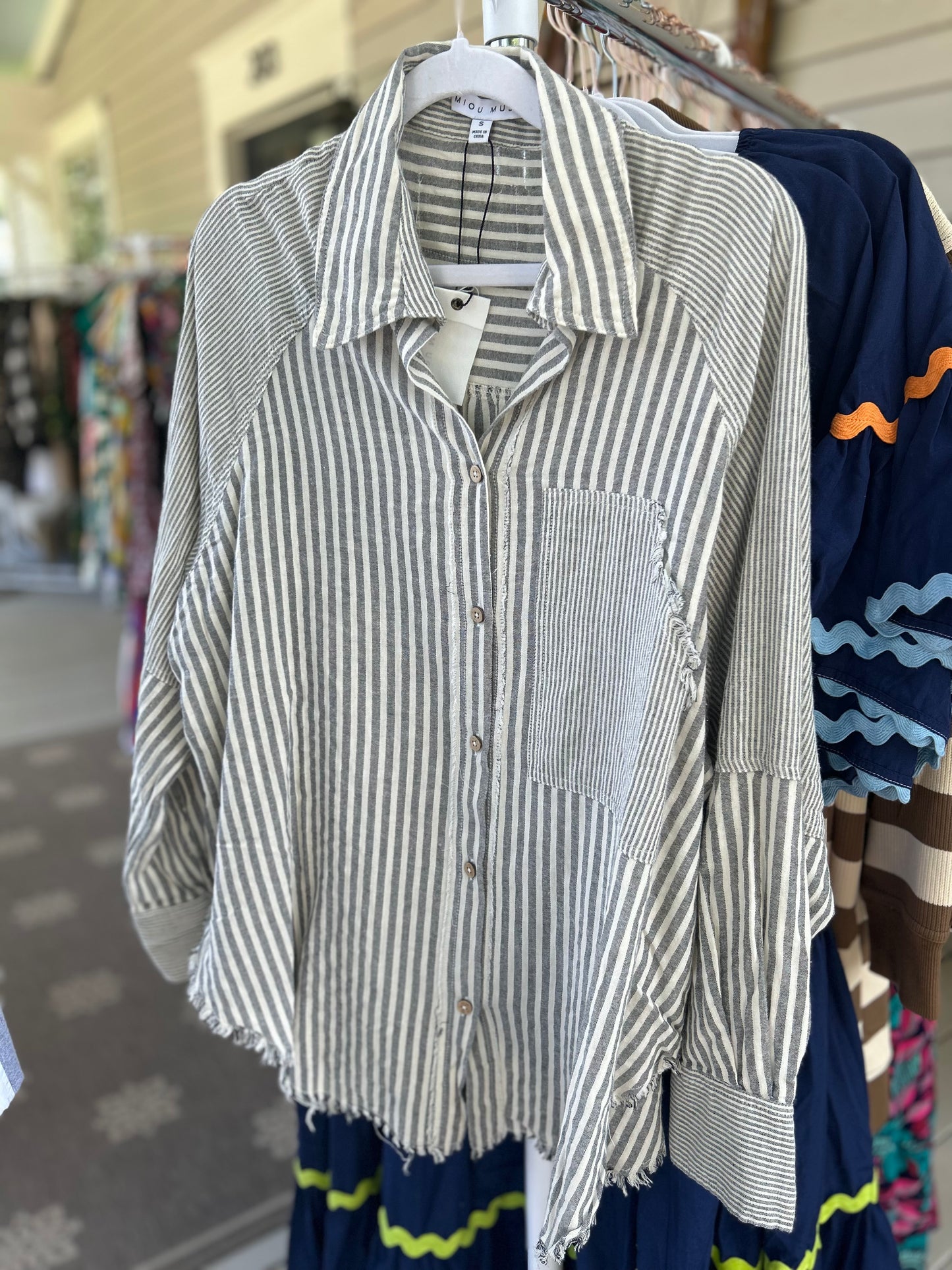 Multi Stripe Buttondown Shirt
