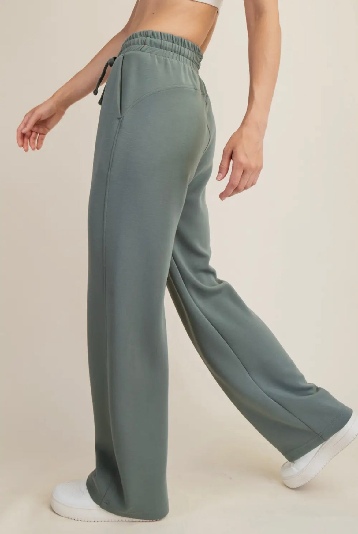 Modal Scuba Luxe Half Zip Jacket and Straight Pant Set