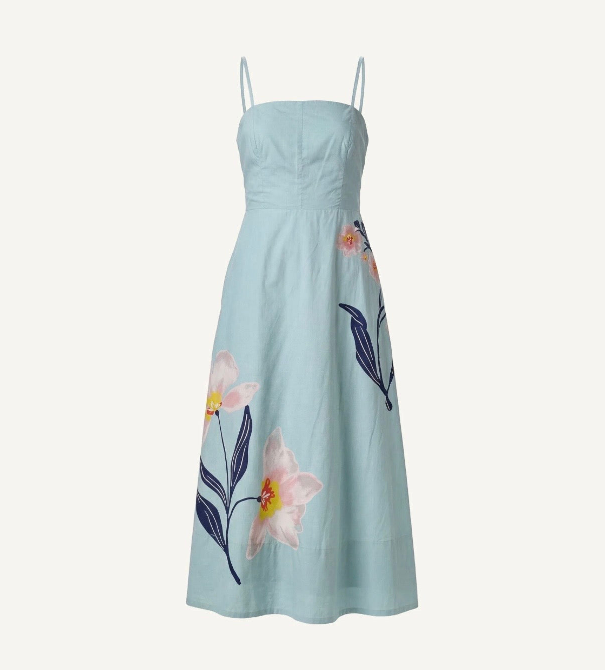 RILEY ANKLE DRESS | MORESCO BLUE SURF by Cleobella