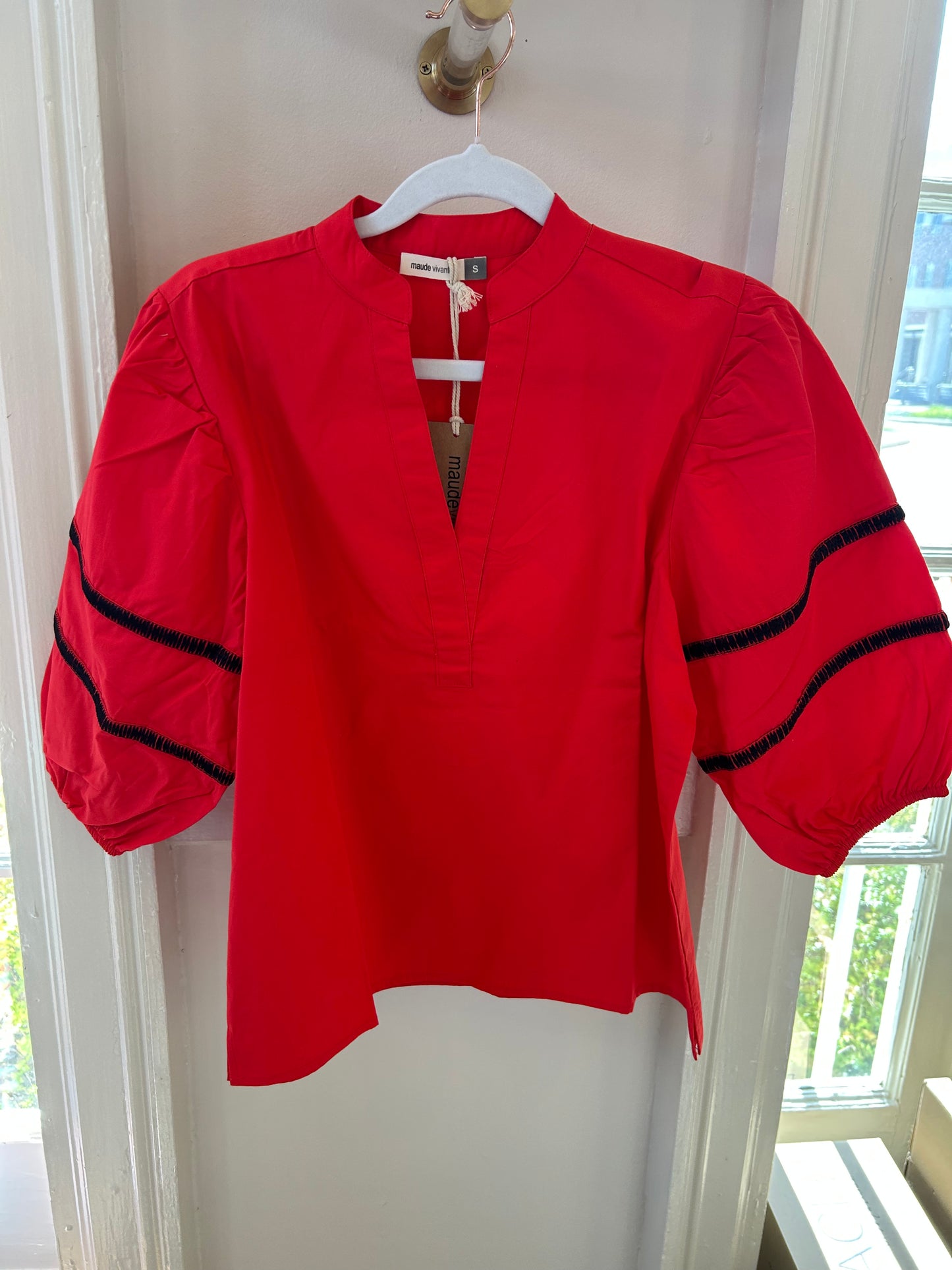 Noah Top - Red + Black