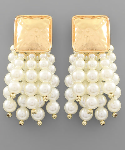 Wood fringe earrings (multiple colors!)