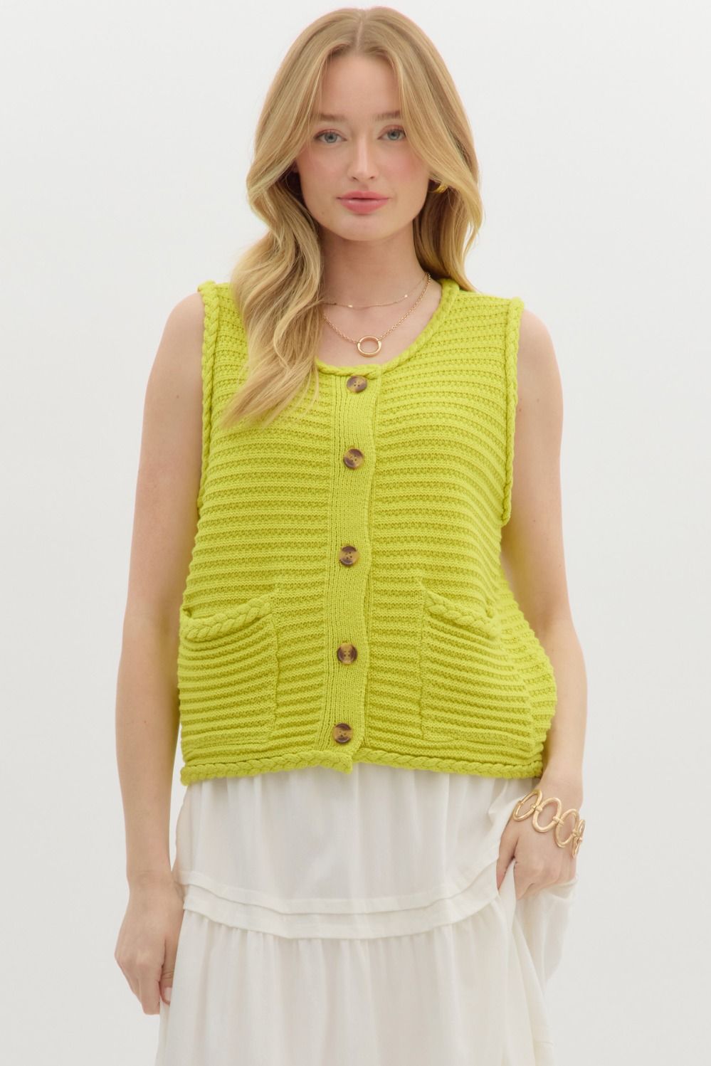 Sweater knit vest