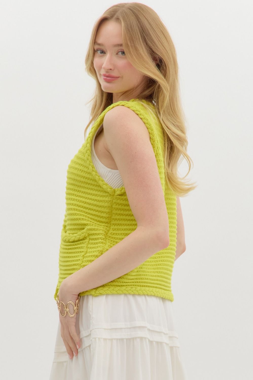 Sweater knit vest
