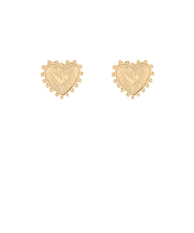 Dotted Heart Metal Studs