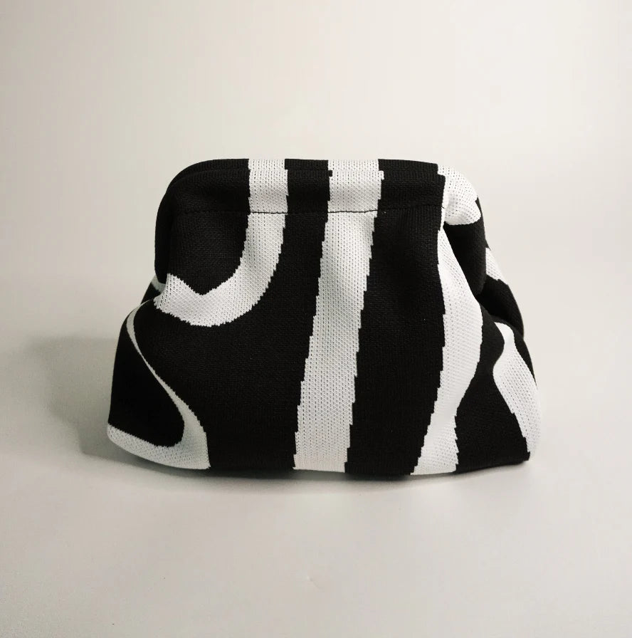 The Black Meander Everywhere Clutch