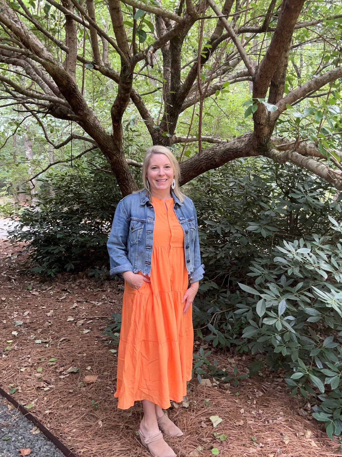 Ruffled Midi Dress