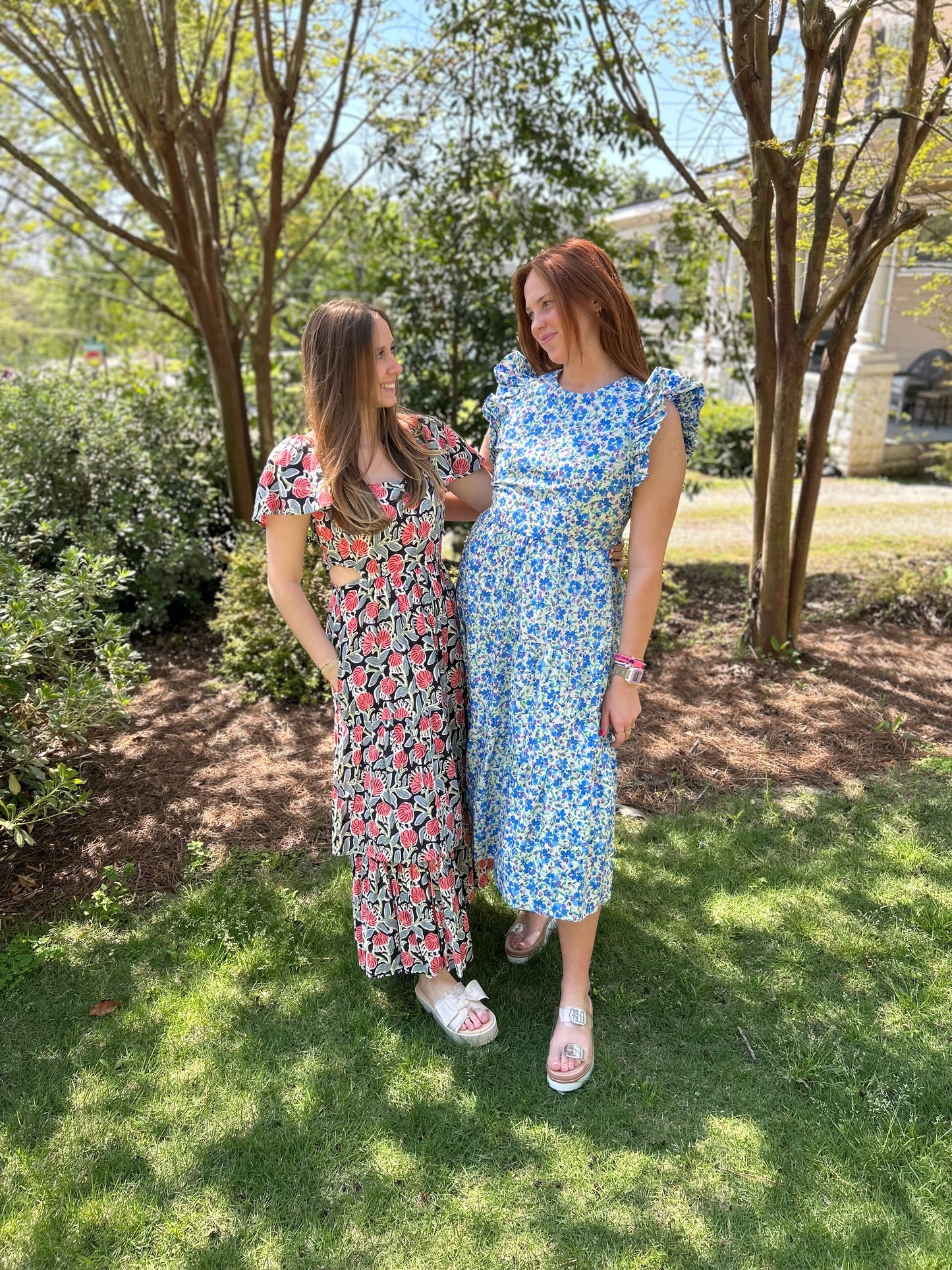 Blue Floral Dress
