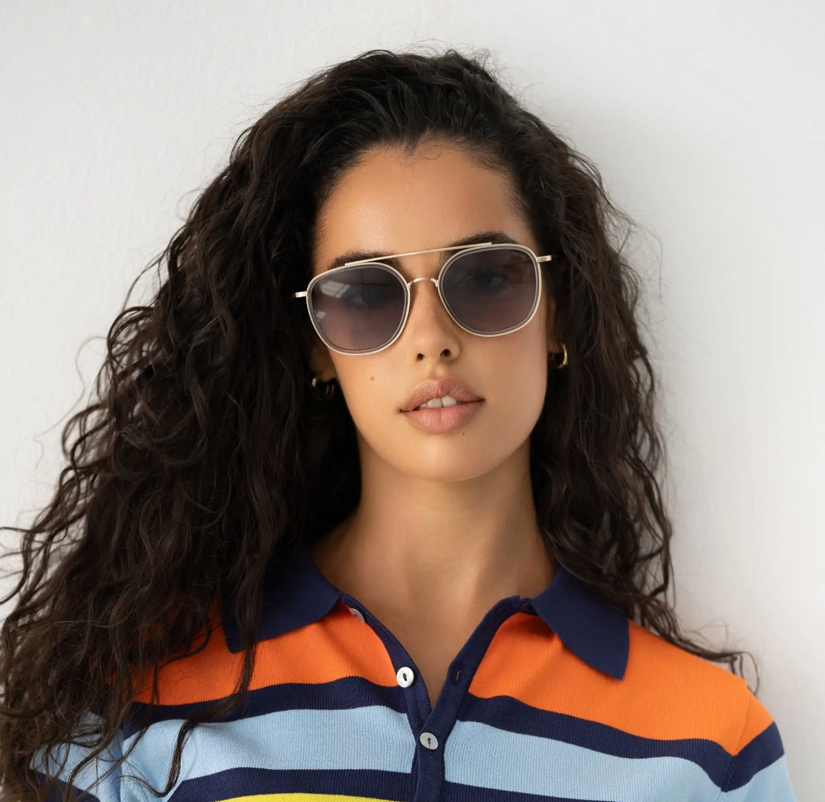 Weston Acetate Round Unisex Sunglasses ~ Grey