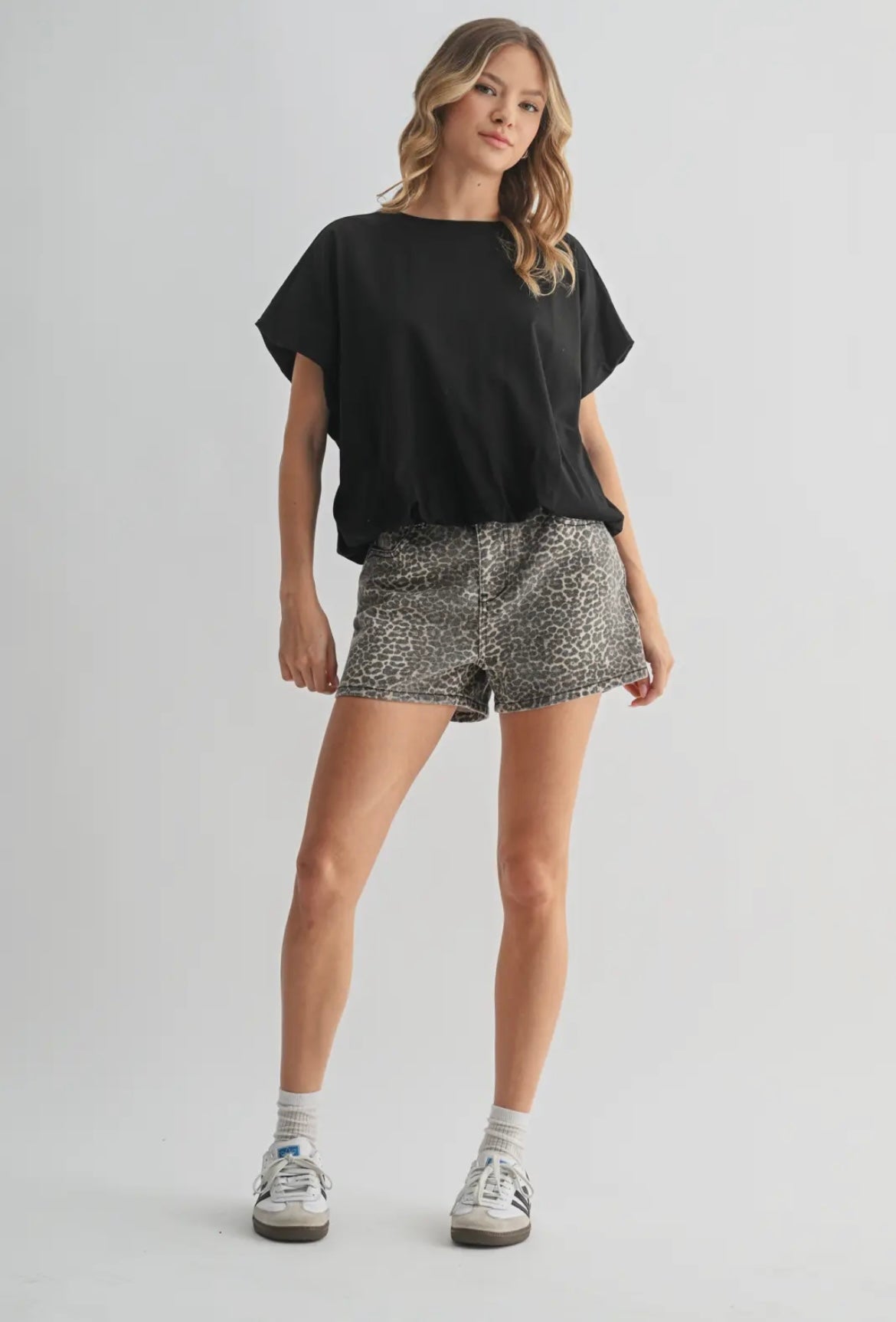 Bubble Hem Knit Top
