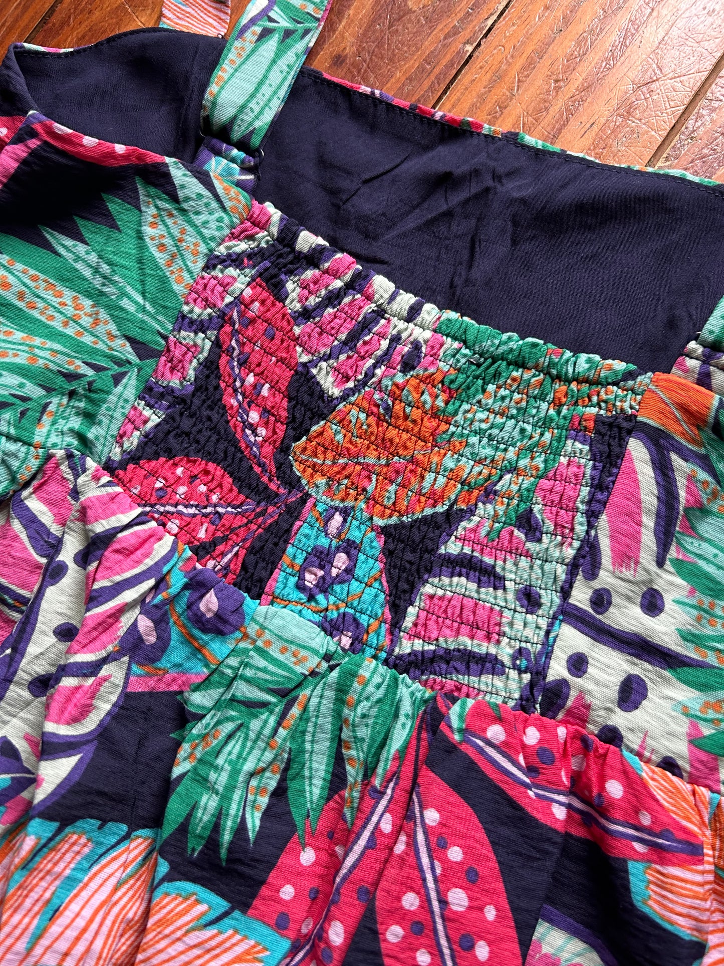 Tropical Print tiered maxi
