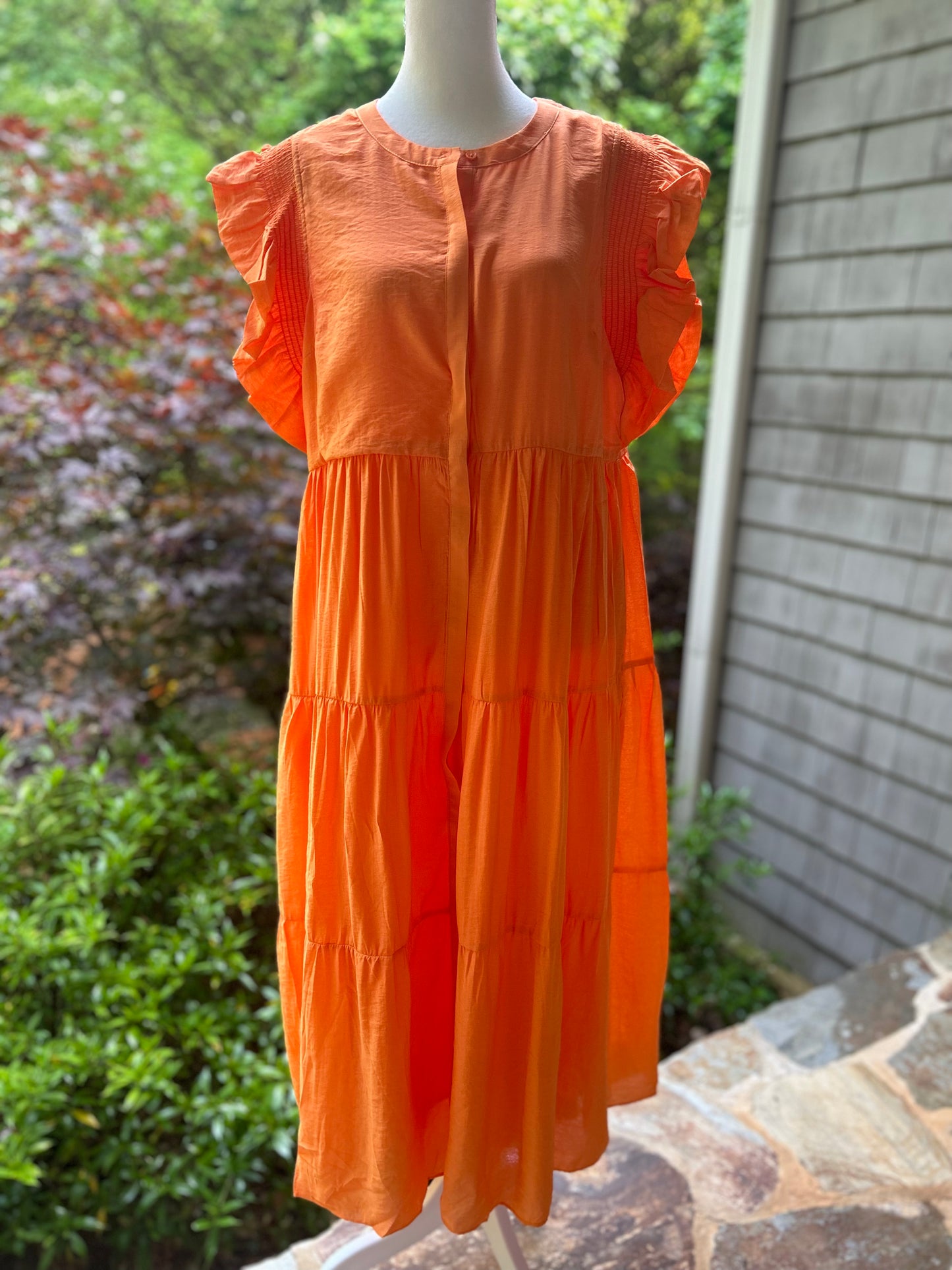 Ruffled Midi Dress