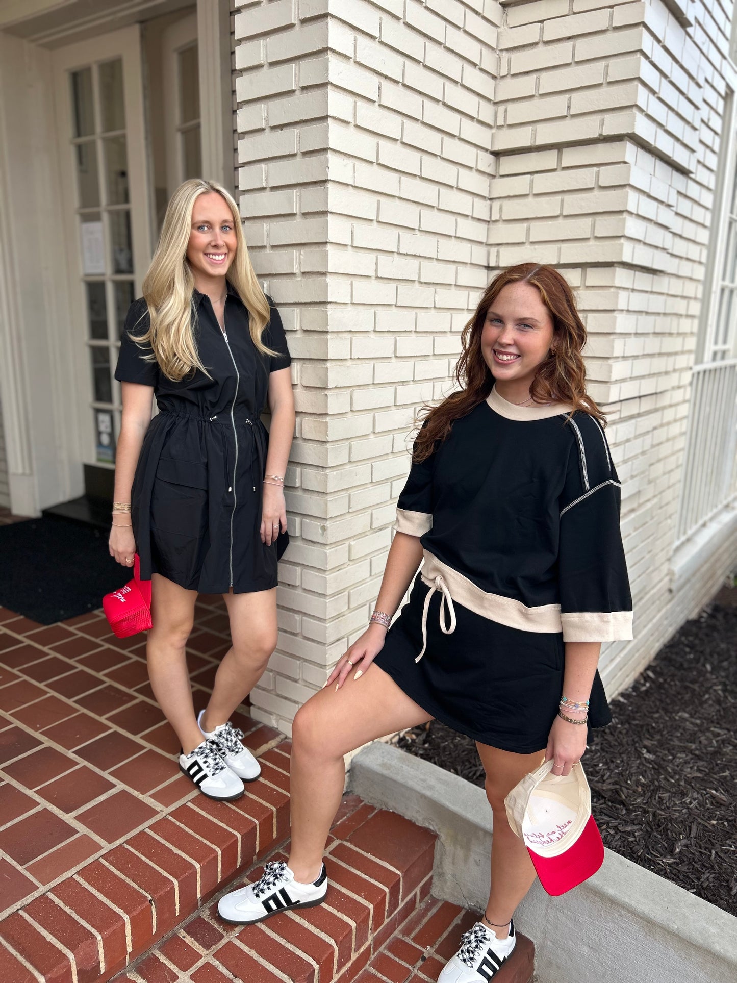 Solid Pocket Cinch Waist Dress