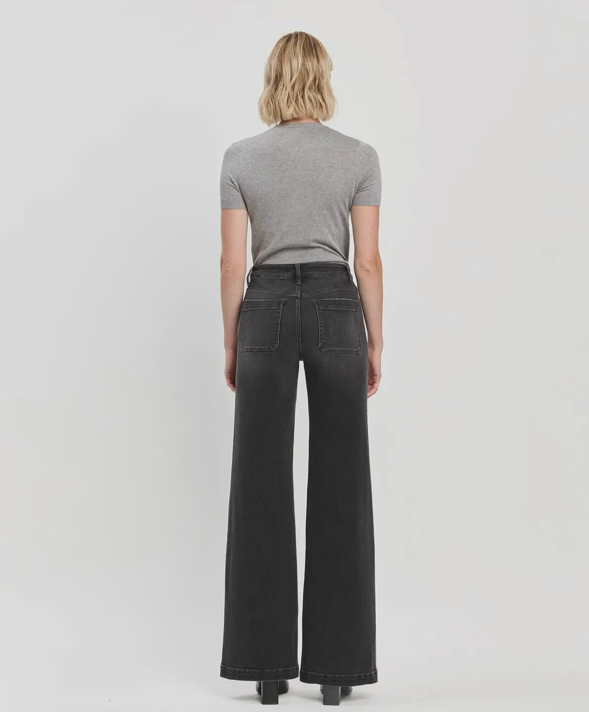 High Rise Wide Trouser Jeans