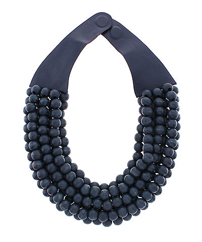 Agate Ball Beaded Necklace