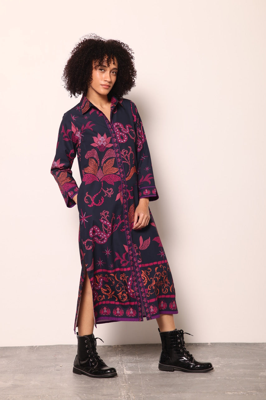 Eliza Dress in Midnight Mosaic