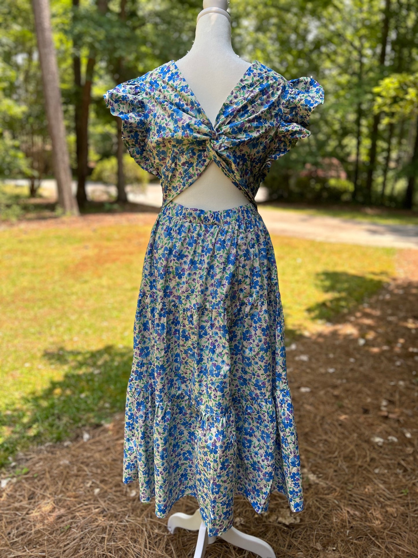 Open back detail