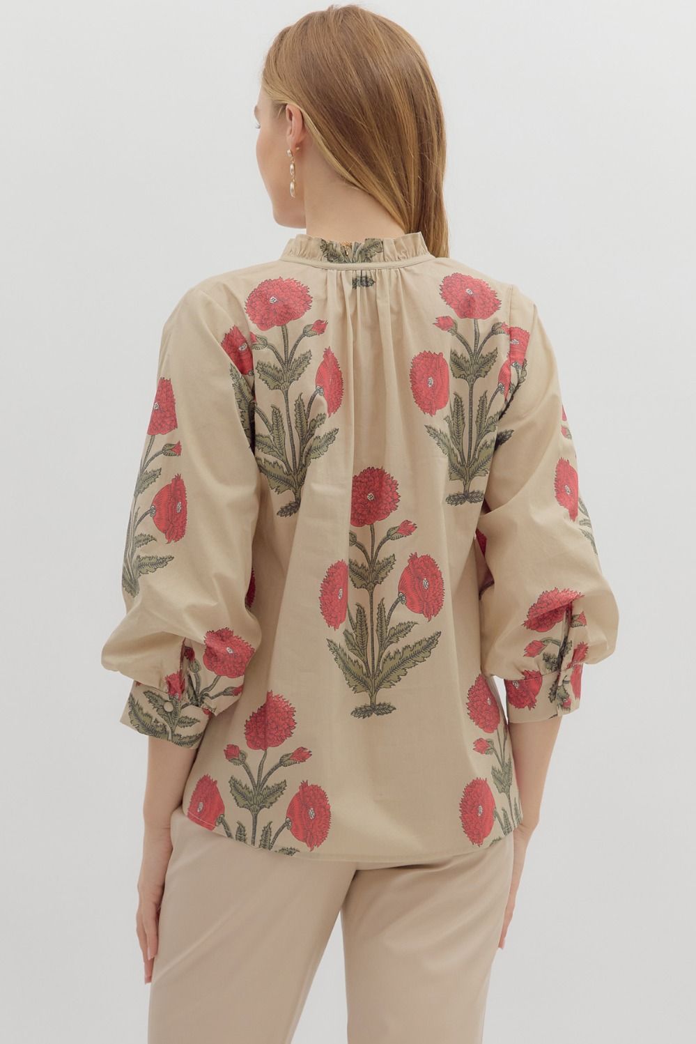 Floral pullover top