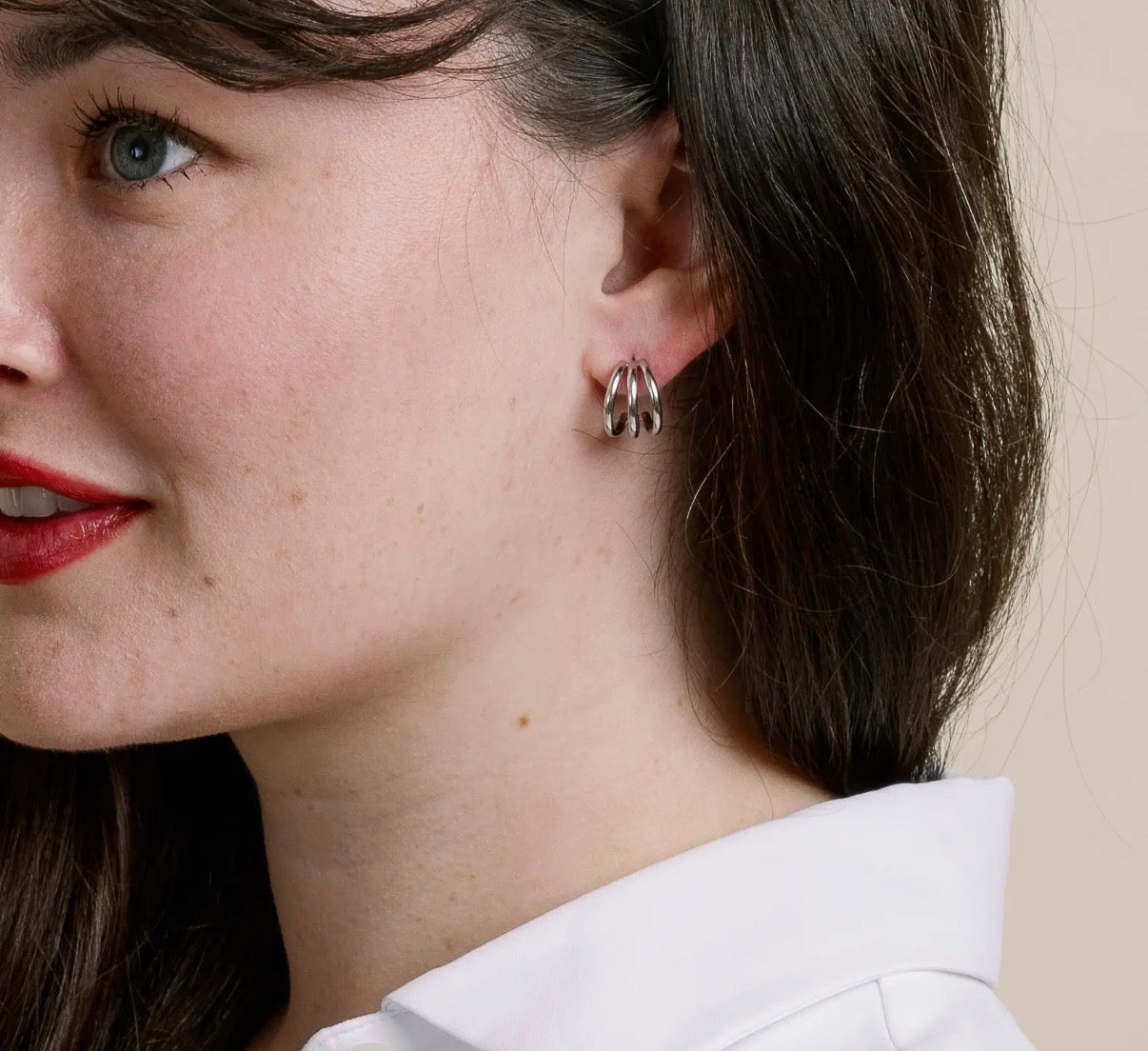 Eden Huggie Earring - Silver