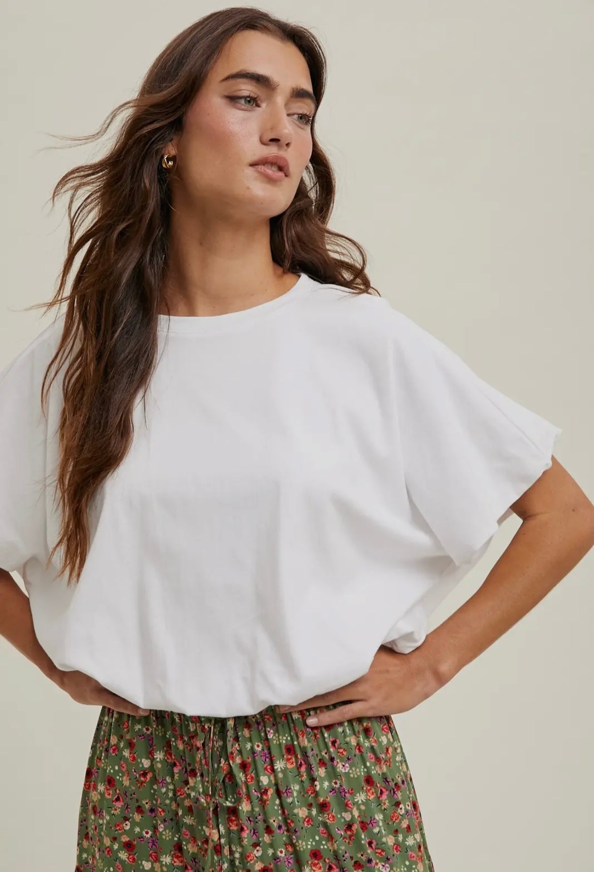 Bubble Hem Knit Top
