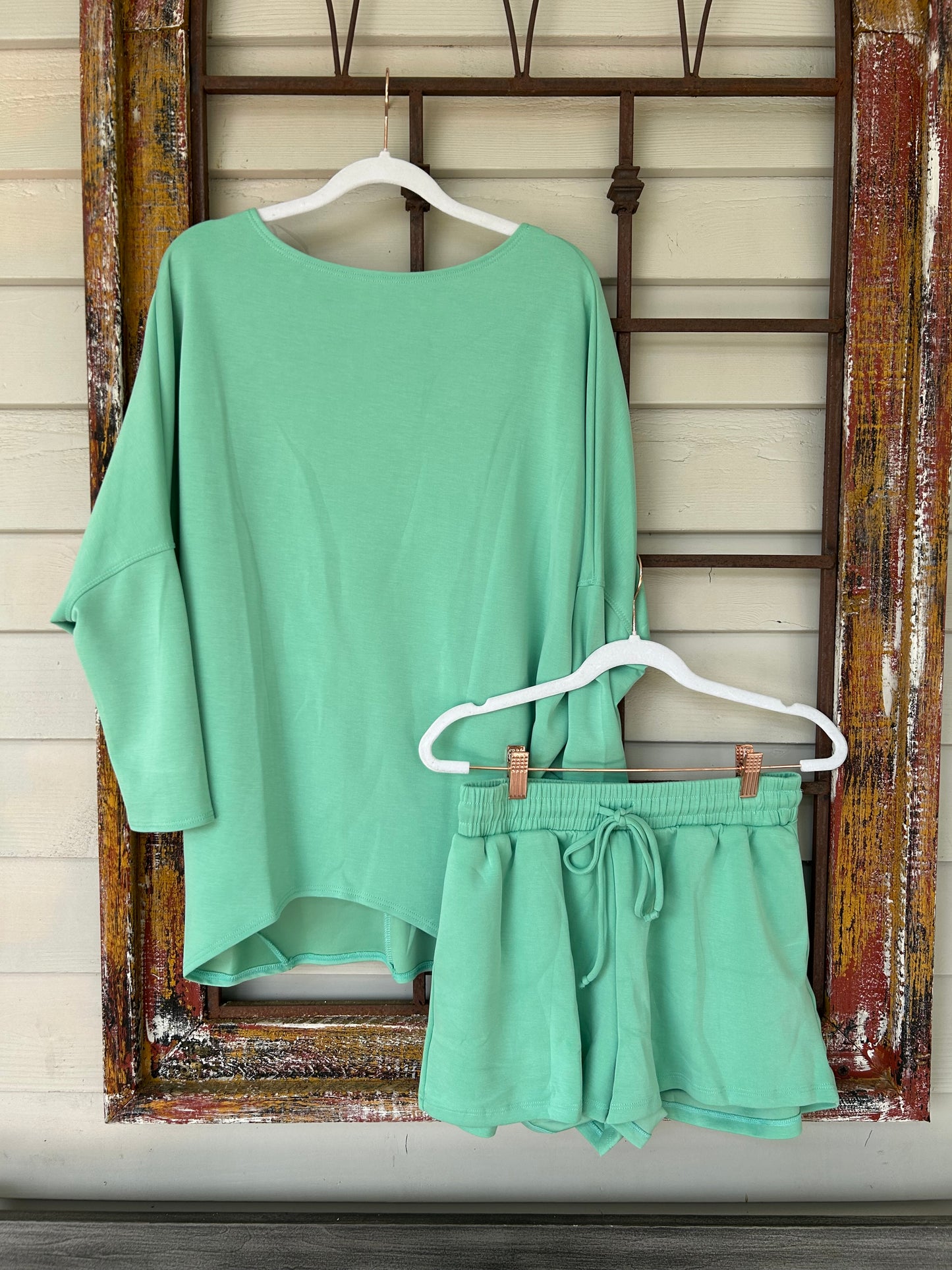 Boatneck Tunic and jogger short set