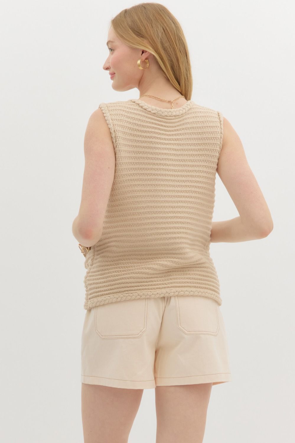 Sweater knit vest