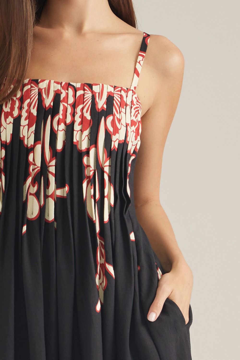 Floral print maxi dress