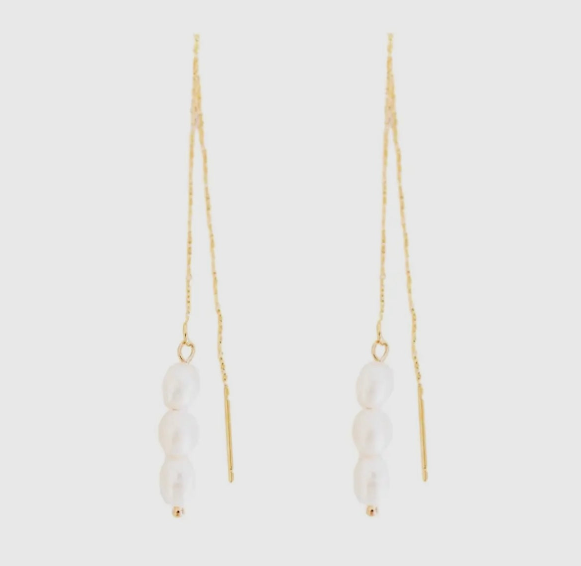 Skinny Pearl Statement
Threader Earrings