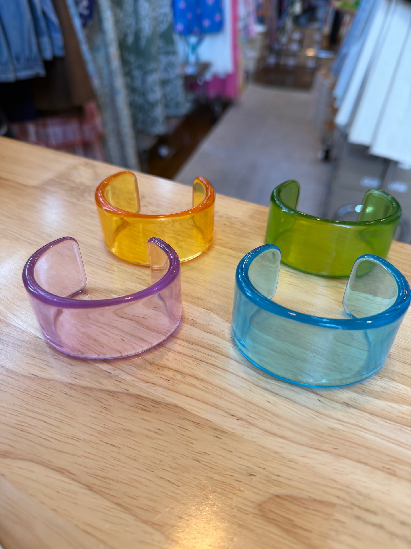 Acrylic cuff bracelet