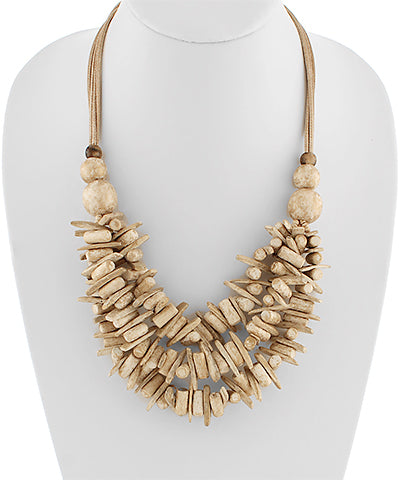 Organic wood necklace