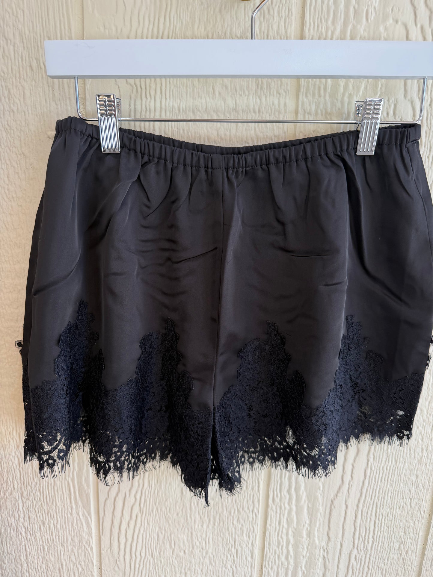 The Sera Shorts | Satin Lace Shorts