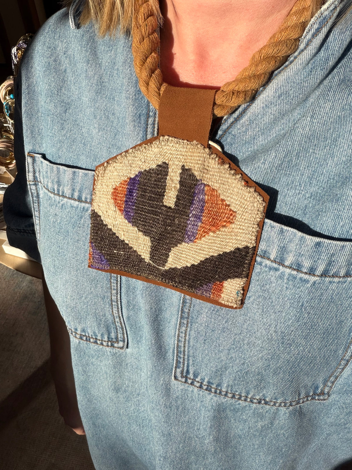 Orijinal Kilim Necklace ~ soft gray