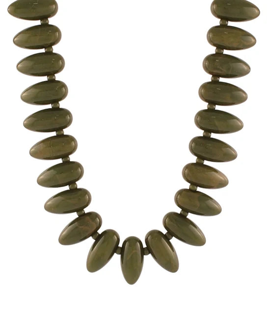 Marble Pebble Bead Necklace