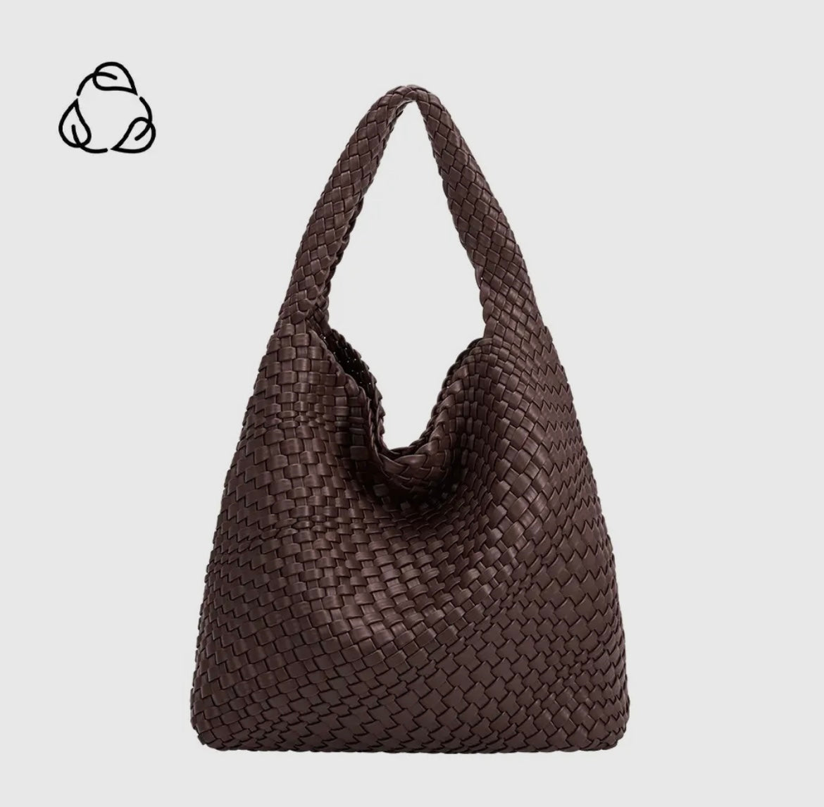 vegan leather shoulder bag