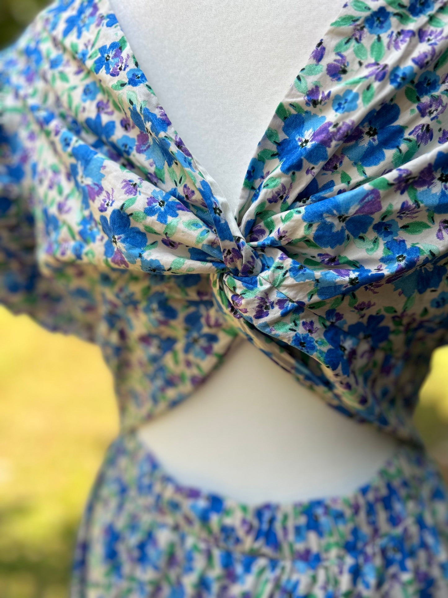 Blue Floral Dress