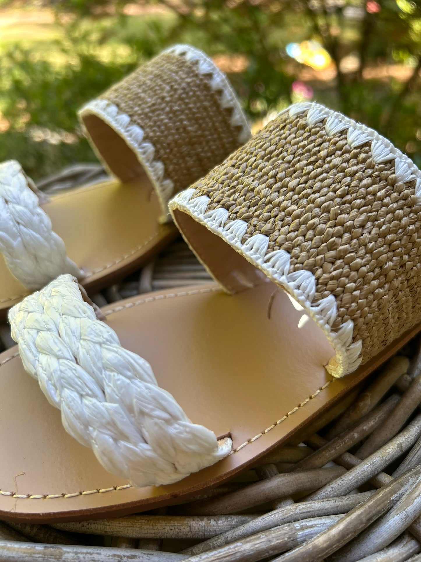 Ella Raffia Slide