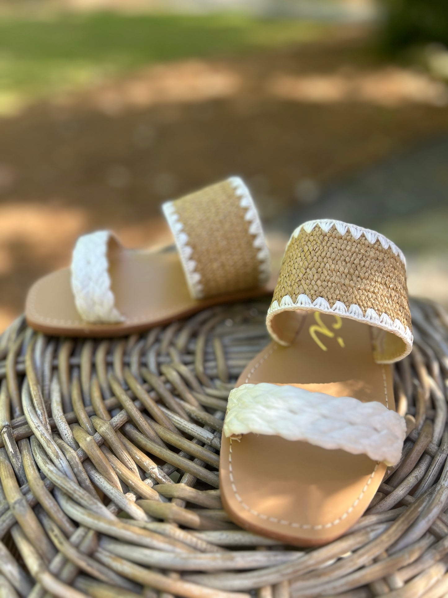 Ella Raffia Slide