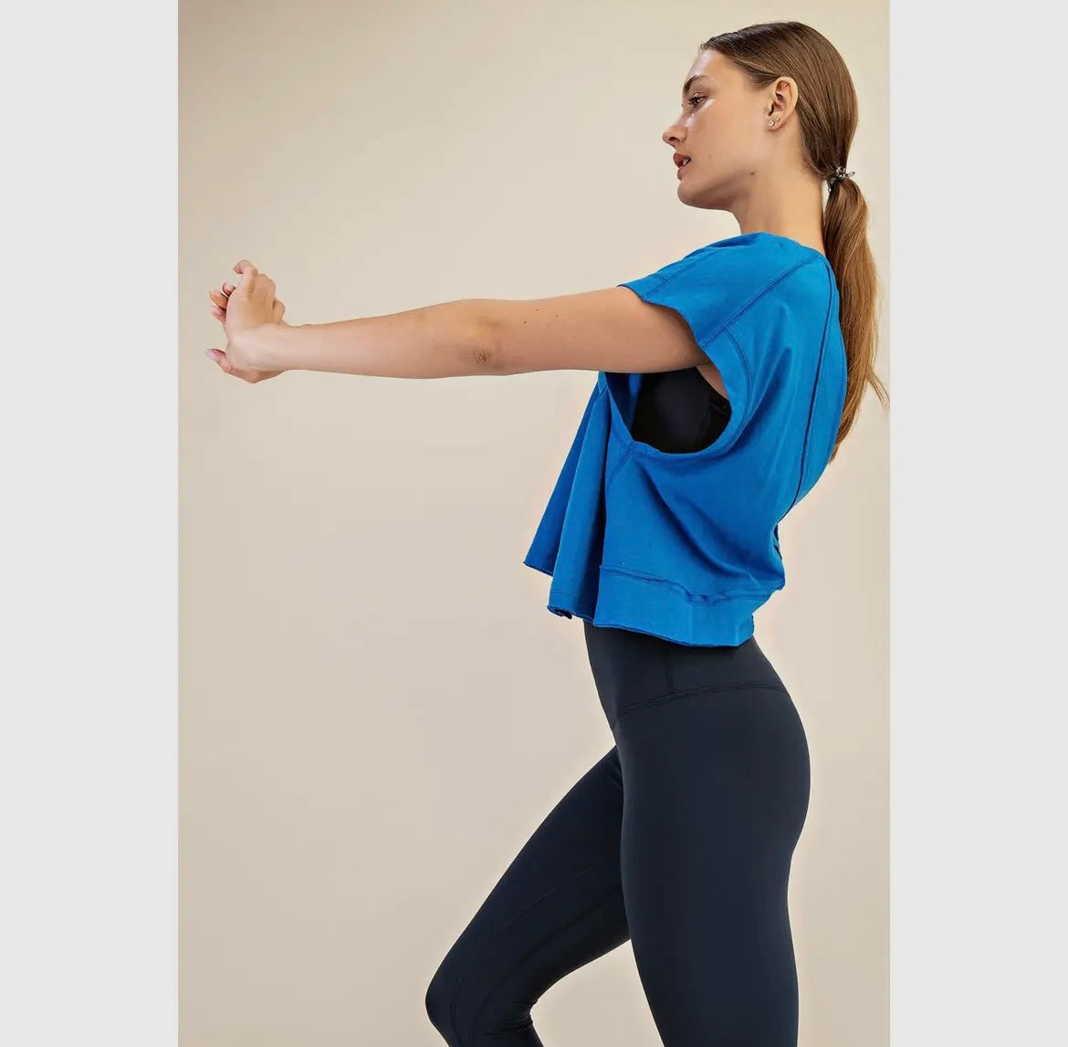 Cotton Slub Open Back Top (Three Colors!)