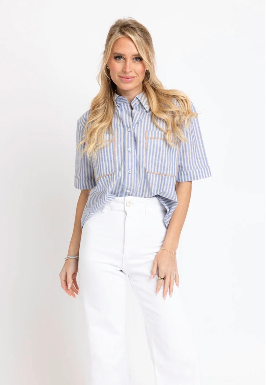 Stripe Pocket Camp Top